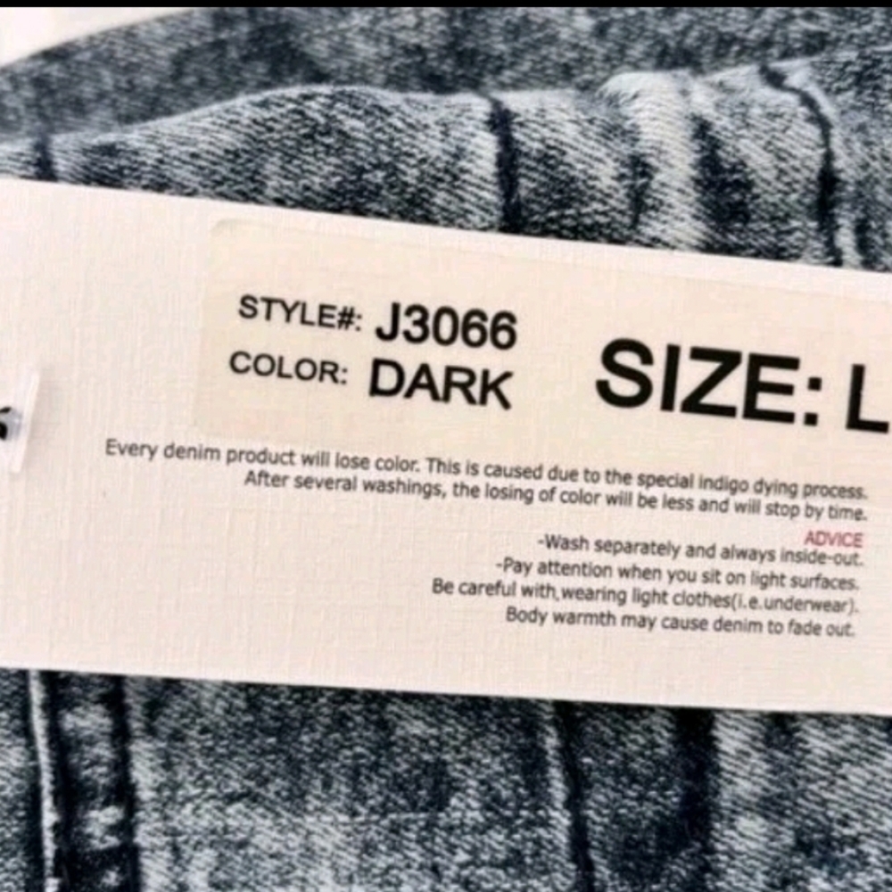 Rare Special A Denim Women's Acid Wash Hooded Urban Casual Toggle Jacket Size L. - Picture 7 of 9